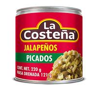 La Costena Jalapeno Chilli Picados 24 x 220g Case, Mexican Hot Jalapeno Chilli Peppers, Diced Jalapenos, Canned Chillies (Pack 24)