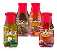 La Costena Traditional Mexican Salsa Bundle/Verde, Taquera, Casera & Ranchera Salsas for Tacos, Nacho, Snacks, Burrito