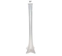LA Crafts Inch 20" Glass Eiffel Tower Vases, 12 Pack, Clear