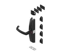 LA CROISEE DS Cremone Cre40061 Dualis 7211-Black Finish RAL 9005, Allows You to Lock The semi-Fixed Door Panel with 2 Leaves, Suitable for All Types of Doors