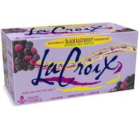 La Croix Flavored Sparkling Water | Black Raspberry | Summer 2021 Flavor, Naturally Essenced, 12 fl oz Cans | Pack of 8