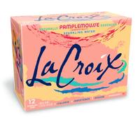 La Croix Naturally Essenced | 0 Calorie | 0 Sweetener | 0 Sodium | Grapefruit (Pamplemousse) Sparkling Water 355ml (Pack of 12)