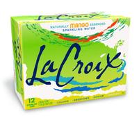 La Croix Naturally Essenced | 0 Calorie | 0 Sweetener | 0 Sodium | Mango Sparkling Water 355ml (Pack of 12)