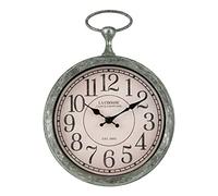 La Crosse 404-3828 9 Inch Pocket Watch Quartz Wall Clock, Green