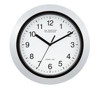 La Crosse Technology Atomic Analog WT-3102S-INT Wall Clock, 10 Inch, Silver