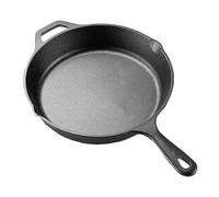 La Cuisine 25cm Cast Iron Frying Pan Skillet Griddle Pan with pre-seasoning coating, Ideal for Indoor & Outdoor Use, Oven Safe. PFOA and PTFE Free