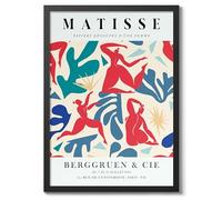 La Danse, In Bold Henri Matisse Poster, Modern Art Exhibition Print, Abstract Boho Wall Art, Home Decor Design And Decoration, A3 (Black Frame) - 42x29.7cm