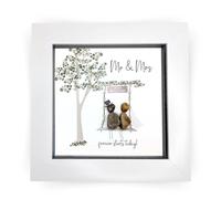 La De Da! Forever Starts Today Mini Pebble Art Wedding Framed Print Gift Idea PPMW47