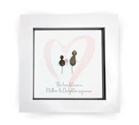 La De Da! Love Between Mother & Daughter Mini Pebble Art Framed Print Gift Idea PPMW30