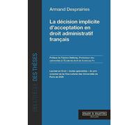 La décision implicite d'acceptation en droit administratif français