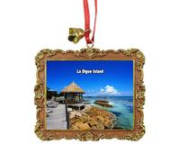 La Digue Island Seychelles Travel Souvenir Xmas Tree Ornament Hanging Pendant Home Christmas Party Decoration