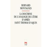 LA DOCTRINE DE L'ANALOGIE DE L'ÊTRE D'APRÈS SAINTTHOMAS D'AQUIN