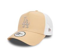LA Dodgers Cap Trucker Adjustable Mens Seasonal Infill New Era stone brown
