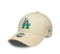 LA Dodgers Womens MLB Metallic Logo Cream 9FORTY Adjustable Cap