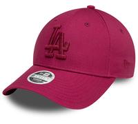 LA Dodgers Womens New Era Baseball Cap 9Forty Crimson Metallic Logo MLB Hat