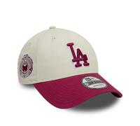 LA Dodgers World Series Patch Cream 9FORTY Adjustable Cap