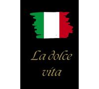 LA DOLCE VITA - BLACK & GOLD. Fun notebook for your notes.: Fun and original notebook for a colleague, a friend, girlfriend. Superior quality notebook.