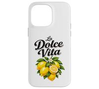 La Dolce Vita Italian Quote Lemons Summer Vibe Case for iPhone 14 Pro Max