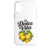 La Dolce Vita Italian Quote Lemons Summer Vibe Case for iPhone 16 Plus