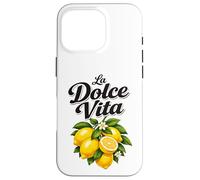 La Dolce Vita Italian Quote Lemons Summer Vibe Case for iPhone 16 Pro