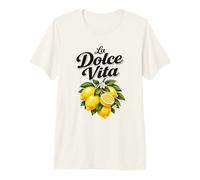 La Dolce Vita Italian Quote Lemons Summer Vibe Premium T-Shirt