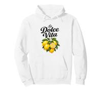 La Dolce Vita Italian Quote Lemons Summer Vibe Pullover Hoodie