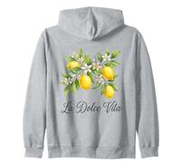 La Dolce Vita Lemon Italian Summer Limoncello Amalfi Coast Zip Hoodie