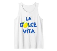 LA Dolce VITA - Lemon Italy Summer Gift Vacation Tank Top