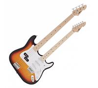 LA Double Neck Bass + Guitar by Gear4music Sunburst - Nearly New