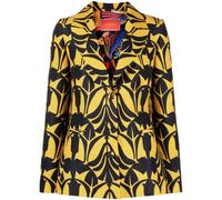 La DoubleJ 24/7 Papyrus-print cady blazer - Yellow XS-S-M-L
