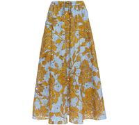 La DoubleJ floral-print cotton midi skirt - Yellow XS-S-M-L-XL