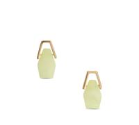 La DoubleJ geometric drop earrings - Gold One Size