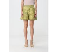 LA DOUBLEJ Good Butt Floral Print Cotton and Silk Shorts with Lace Trim - Size: 42 - female