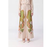 LA DOUBLEJ High-Waist Floral Silk Palazzo Trousers - Size: S - female