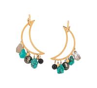 La DoubleJ Luna pendant earrings - Gold OS