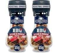La Drogheria BBQ Steak & Burger Seasoning Adjustable Grinder 55 g (Pack of 2)