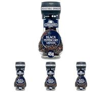 La Drogheria Black Pepper Corns Adjustable Grinder 45 g (Pack of 4)