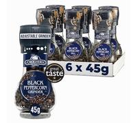 La Drogheria Black Pepper Corns Adjustable Grinder 45 g (Pack of 6)