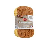 La droguerie écologique Set of 2 Scouring Sponges with Fruit Shells x 2