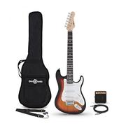 LA Electric Guitar 3/4 Size with Mini Amp & Accessories | For younger players, lightweight manageable 3/4 size, reduced neck depth, ultra-portable 3W amp included
