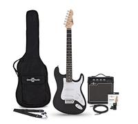 LA Electric Guitar Black 10W Guitar Amp & Accessory Pack