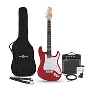 LA Electric Guitar Red 10W Guitar Amp & Accessory Pack