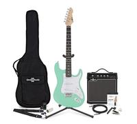 LA Electric Guitar Seafoam Green 15W Guitar Amp & Ultimate Accessory Pack