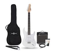 LA Electric Guitar White 10W Guitar Amp & Accessory Pack