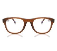 LA Eyeworks The Beat Men's Glasses, Brown, Size 49