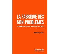 La fabrique des non-problème - Ou comment éviter que la poli: Ou comment éviter que la politique s'en mêle