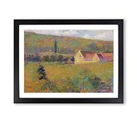 La Ferme De La Dime By Theodore Earl Butler Classic Painting Framed Print | A2 Black Framed Wall Art | Ready to Hang | Classic Historical Picture | Living Room Bedroom Lounge Office