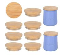 La Fermiere Yogurt Jar lids- 12PC Bamboo Jar Lids for La Fermiere Yogurt Jars,Compatible La Fermiere yogurt, Jar Lids with Silicone Sealing Rings for Mouth Jars Glass Storage Lids,100% Fit & Airtight