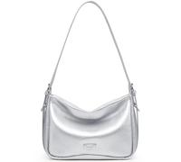 LA FESTIN Leather Purse Crossbody Bag for Women Large Capacity Designer bag with Adjustable Strap, Silver
