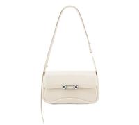 LA FESTIN Small Crossbody Purse for Women, Genuine Leather Shoulder Bags Designer Handbag with Adjustable Strap, Ivory, M